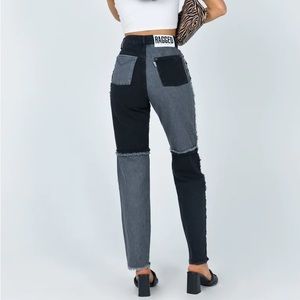 THE RAGGED PRIEST EQUILIBRIUM JEANS BLACK CUT OUT